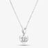 Rosa Lea 18 Pave Heart Dangle Charm Necklace