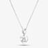 Rosa Lea 21 Pave Heart Dangle Charm Necklace