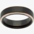 Unique Mens Black & Rose Gold Plated Tungsten 7mm Ring TUR-55