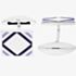 Fred Bennett Stainless Steel Purple Cufflinks V500