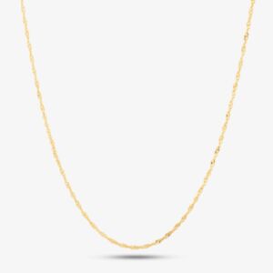 9ct Yellow Gold 18 Inch Twist Curb Chain