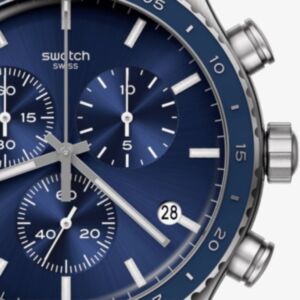 Swatch YVS496 Irony Chronograph Blue Dial Watch