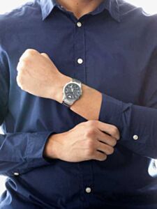 emporio armani men's ar2434 dress silver watch Emporio Armani Renato AR2434 Quartz Watch at Ormoda