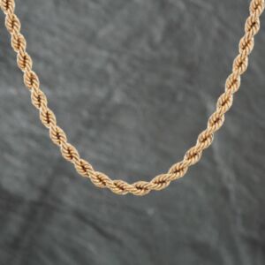 Pre-Owned 9ct Yellow Gold 16 Inch Rope Chain 41041184