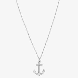 Sterling Silver Anchor Pendant Necklace