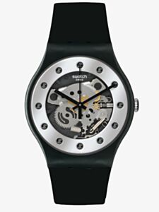 Swatch SO29B109 Sparkling Circle Crystal Skeleton Watch