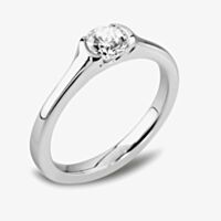 1888 Collection Platinum 0.50ct Certificated Brilliant Cut Diamond Solitaire Ring RI-134(.50CT PLUS)