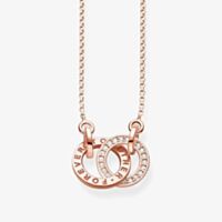 THOMAS SABO Rose Gold Plated Together Forever Necklace KE1488-416-14-L45V