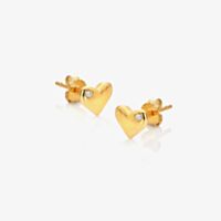 Hot Diamonds X Jac Jossa Golden Edit Desire Stud Earrings DE781