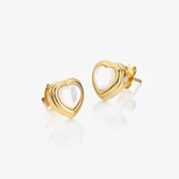 Hot Diamonds X Jac Jossa Heart Mother Of Pearl Stud Earrings DE790