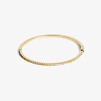 Coeur De Lion Eternal Love Gold Tone Multi Colour Cubic Zirconia Bangle 0146/32-1590