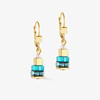 Coeur De Lion Boho Sunset Gold Tone Multi Colour Multi Stone Dropper Earrings 4413/20-1516