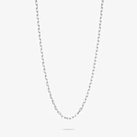 THOMAS SABO Charm Club Connect Silver 70cm Paperclip Oval Link Necklace KE2328-001-21-L70v