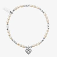 ChloBo Silver Heart Of Love Bracelet SBRP901