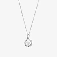 ChloBo Chakra Sterling Silver Tiny Twisted Rope Chain Solar Plexus Pendant Necklace SNTRC680
