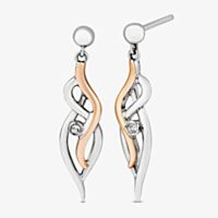 Clogau Natures Wonder Sterling Silver Topaz Waterfall Drop Earrings 3SSWF898