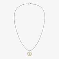 Tommy Hilfiger Nautical Two Tone 22 Inch Rope Chain Pendant Necklace 2790690