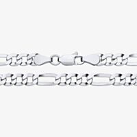 Fashionista Silver Sterling Silver 26 Inch Flat Figaro Chain S1050-26