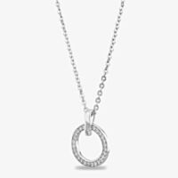 Rosa Lea Open Circle Pave Pendant AE-948226NA-1