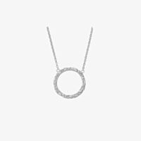 Lucy Quartermaine Silver Hula Open Circle Necklace HP1