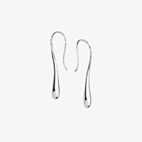 Lucy Quartermaine Silver Solid Teardrop Earrings DER15