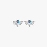 Lucy Quartermaine Silver & Turquoise Egyptian Studs Earrings ES2