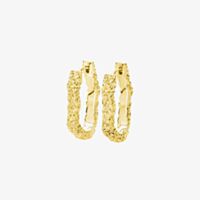 Lucy Quartermaine 18ct Gold Vermeil Hula Small Hoop Earrings HER2G