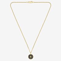 BOSS North Gold Tone Compass Pendant Necklace 1580842
