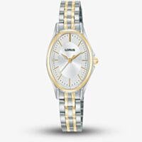 Lorus Ladies Two Tone Oval Bracelet Watch RRX86JX9