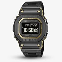 Casio Mens G-Shock Full Metal Origin 5000 Series Black & Gold Digital Solar Bracelet Watch GMW-BZ5000BD-1ER