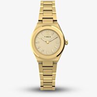 Timex Ladies Q Continental Mini 24mm Gold Tone Bracelet Watch TW2Y68300