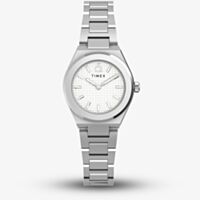 Timex Ladies Q Continental Mini 24mm Silver Bracelet Watch TW2Y68500