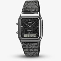 Casio Limited Edition Liberty Collaboration Black Paisley Bracelet Watch AQ-230EBLT-1AER