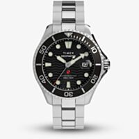 Timex Mens Deepwater Meridian 200 Black Dial Bracelet Watch TW2W82000