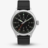 Timex Mens Waterbury Ace Black Leather Strap Watch TW2Y70400