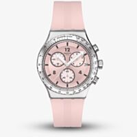 Swatch Poppingly Pink Chronograph Watch YVS532