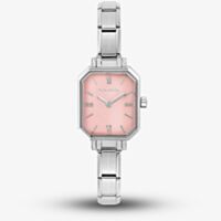 Nomination Paris Stainless Steel & Pink Octagonal Dial Watch 076037/033