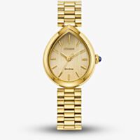 Citizen Ladies L Rainell Gold Tone Stainless Steel Watch EM1202-50P