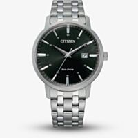 Citizen Mens Eco Drive Black Dial Watch BM7460-88E