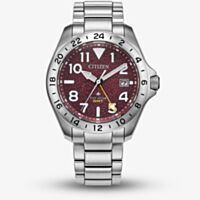 Citizen Mens Promaster Land GMT Red Bracelet Watch BJ7150-50W