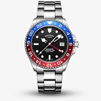 Rotary Mens Seamatic Automatic 300 GMT Multicolour Bezel Watch GB04378/95