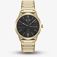 Armani Exchange Mens Lexon Gold & Black Tone Bracelet Watch AX2650