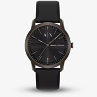 Armani Exchange Mens Lexon Black Silicone Strap Watch AX2652