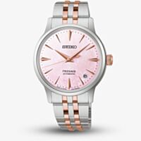 Seiko Ladies Limited Edition Presage Springtime Cocktail Time Pink Bracelet Watch SRPM06J1