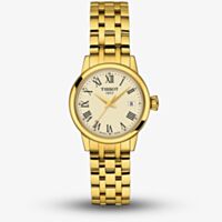 Tissot Ladies Classic Dream Ivory Dial Gold Tone Bracelet Watch T129.210.33.263.00