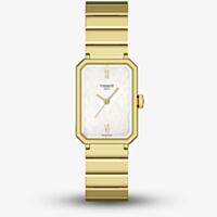 Tissot Ladies SRV Gold Mother Of Pearl Dial Watch T160.110.33.113.00