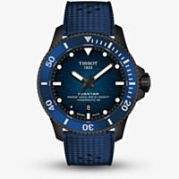 Tissot Mens Seastar 2000 44mm Blue & Black Rubber Strap Watch T120.907.37.041.00