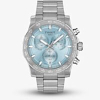 Tissot Mens SuperSport Ice Blue Chronograph Dial Stainless Steel Bracelet Watch T125.417.11.351.00