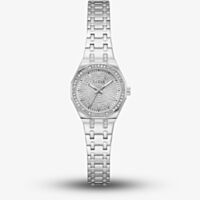 Guess Ladies Pixie Silver Crystal Bezel Watch GW0931L1
