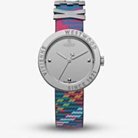 Vivienne Westwood Ladies Rebel Fabric Strap Watch VV303SLMT 